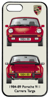 Porsche 911 Carrera Targa 1984-89 Phone Cover Vertical